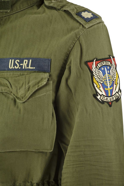 Iconic military jacket with patch