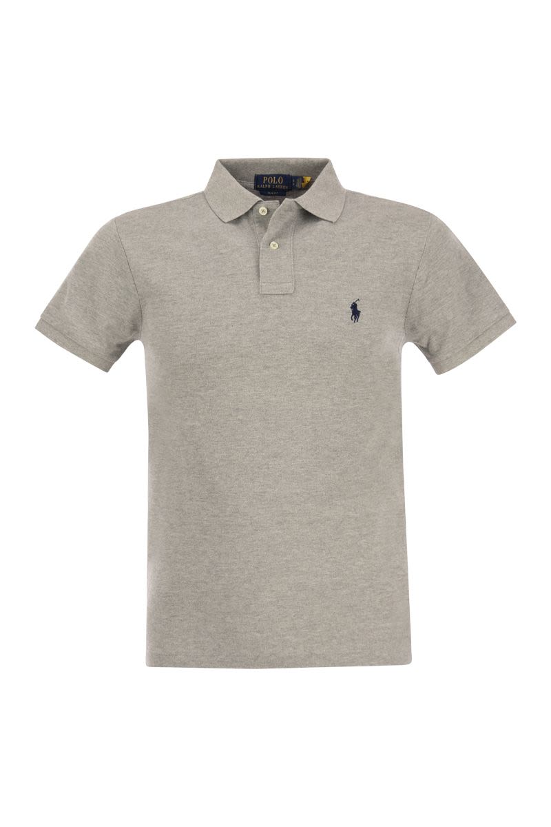 Slim Fit Mesh Polo Shirt - VOGUERINI