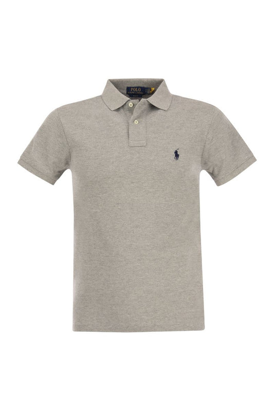 Slim Fit Mesh Polo Shirt - VOGUERINI