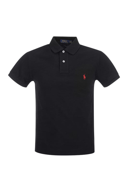 Slim-Fit Pique Polo Shirt - VOGUERINI