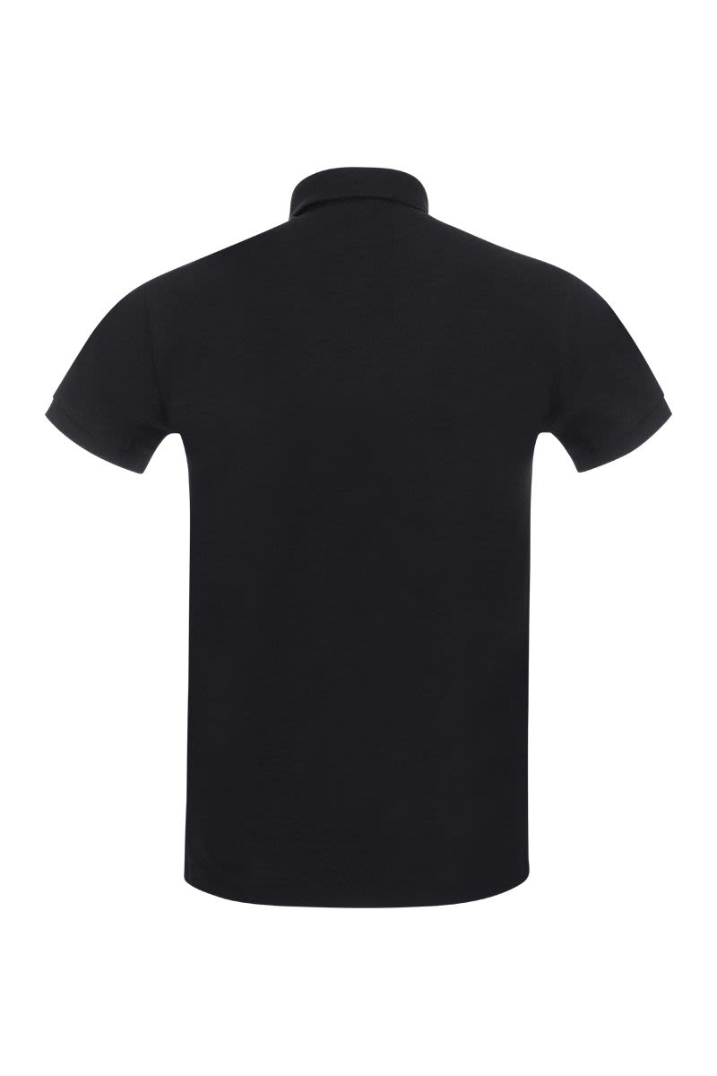 Slim-Fit Pique Polo Shirt - VOGUERINI