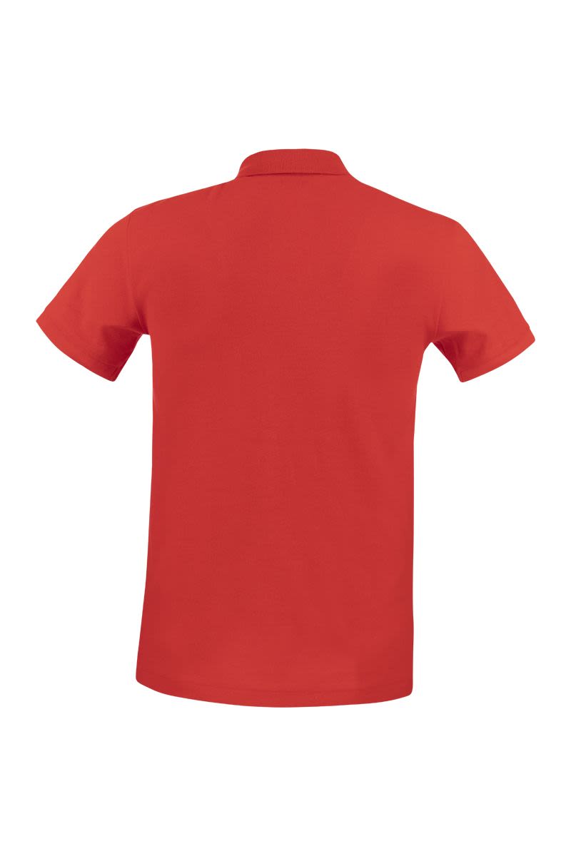 Slim-Fit Pique Polo Shirt - VOGUERINI