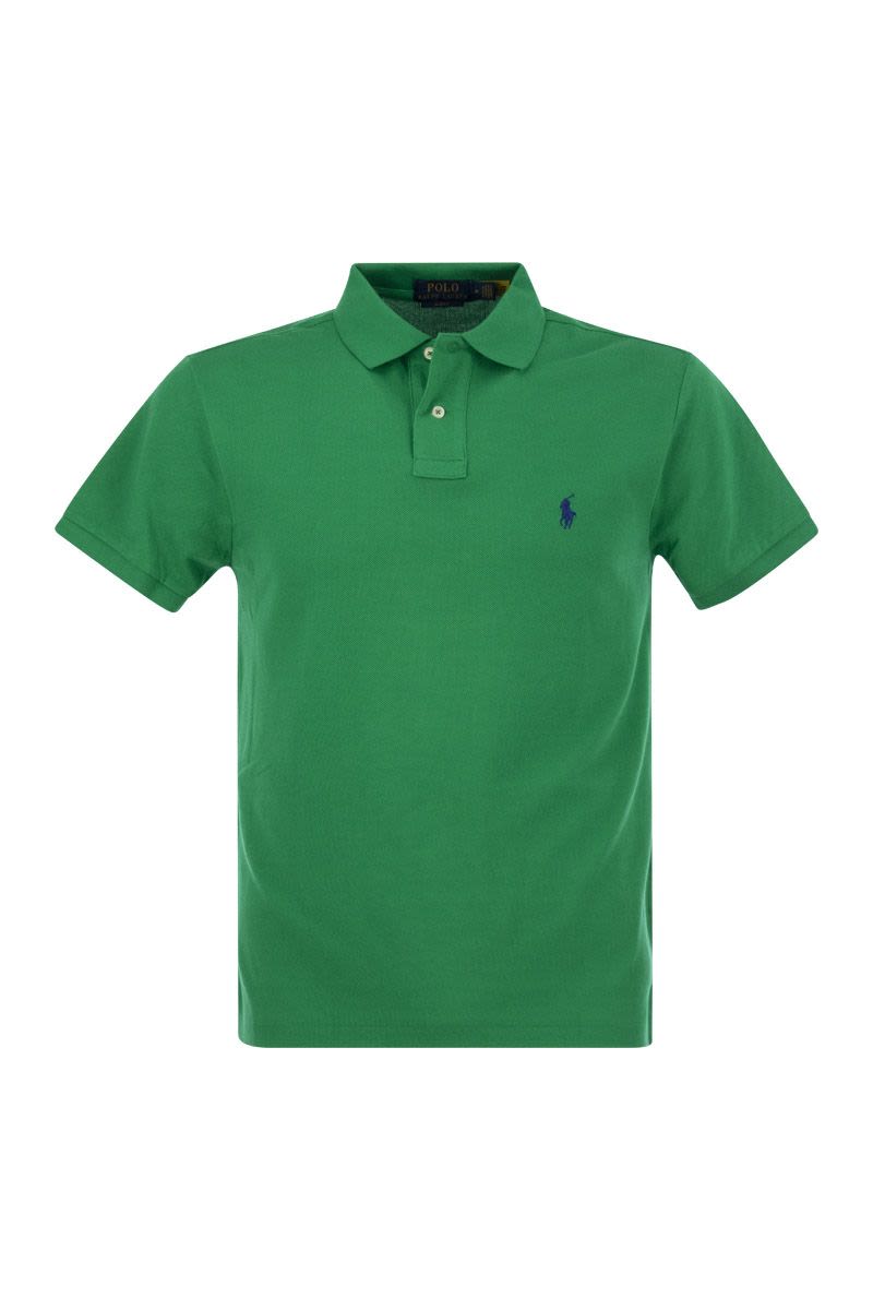 Slim-fit pique polo shirt - VOGUERINI