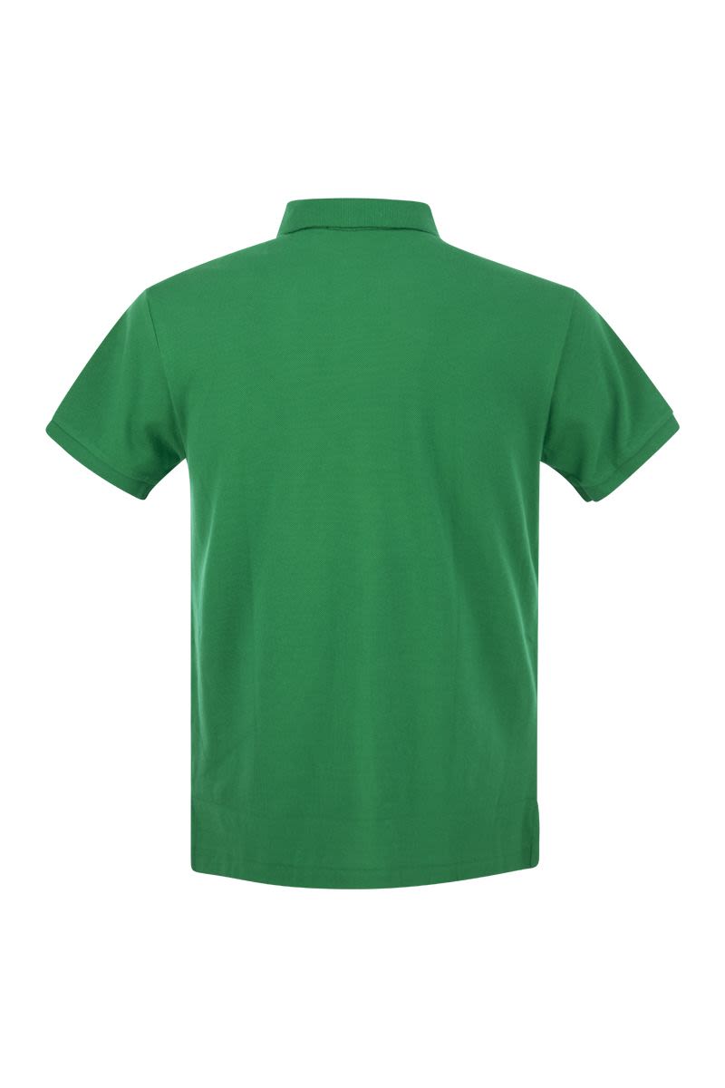 Slim-fit pique polo shirt - VOGUERINI