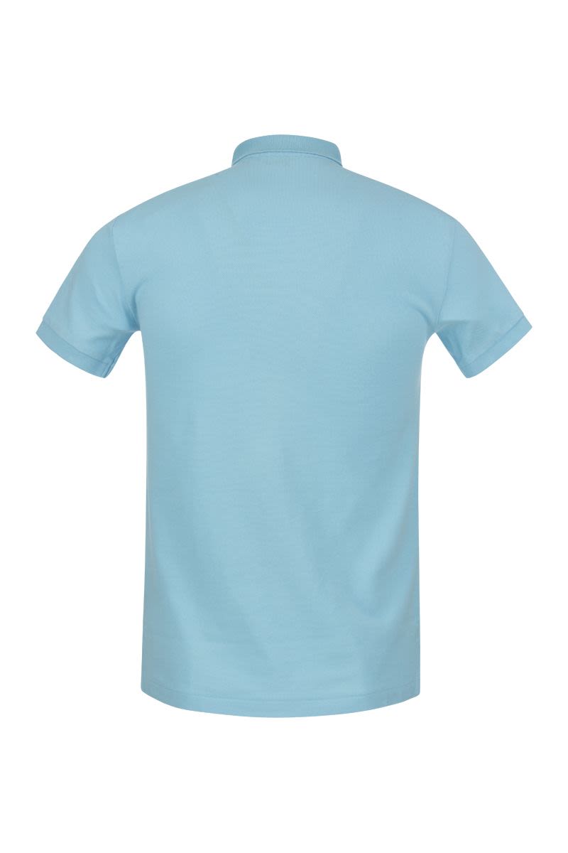 Slim-Fit Pique Polo Shirt - VOGUERINI