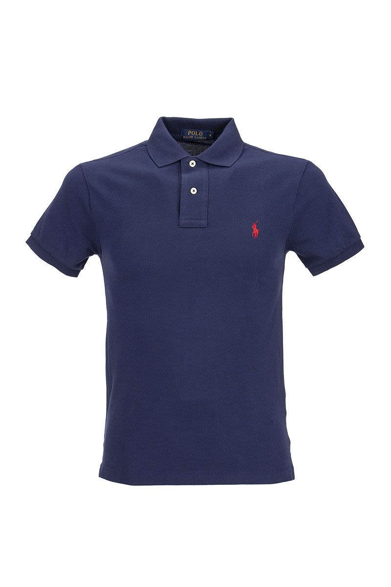 Slim Fit Mesh Polo Shirt - VOGUERINI