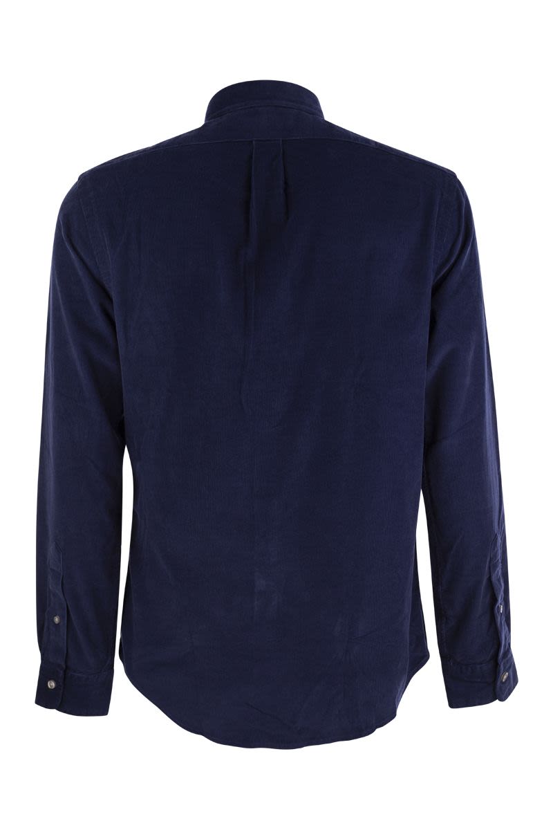 Slim-Fit Velvet Shirt - VOGUERINI