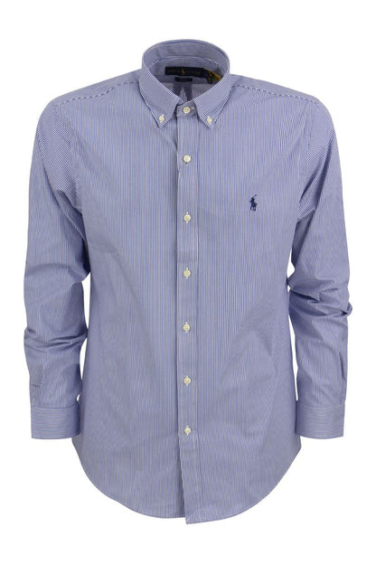 Striped stretch poplin shirt - VOGUERINI