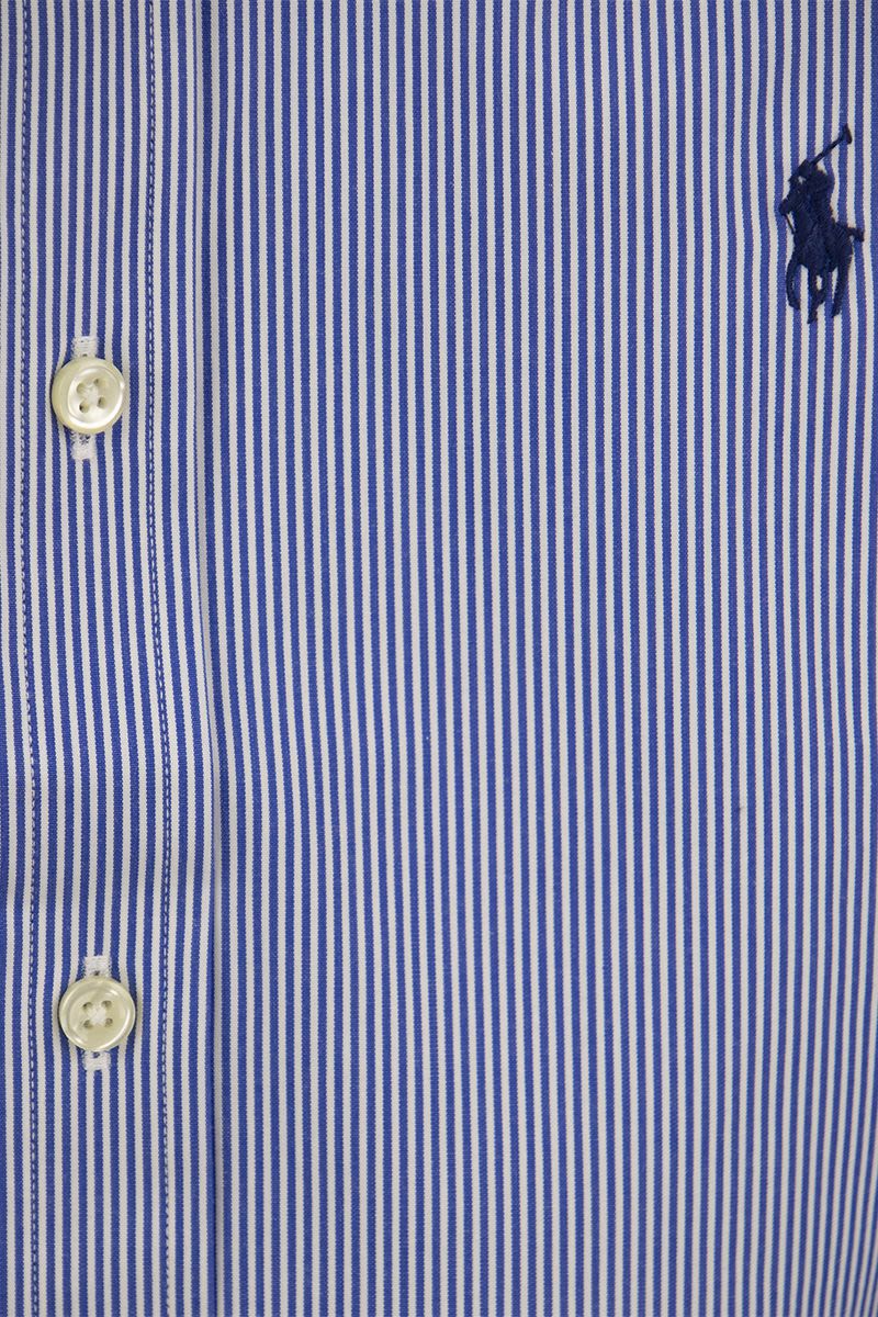 Striped stretch poplin shirt - VOGUERINI