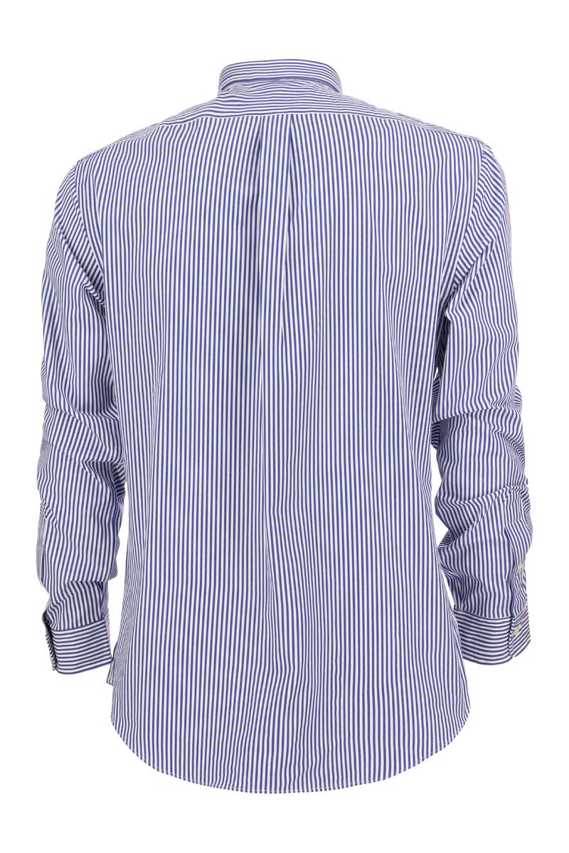 Striped stretch poplin shirt - VOGUERINI