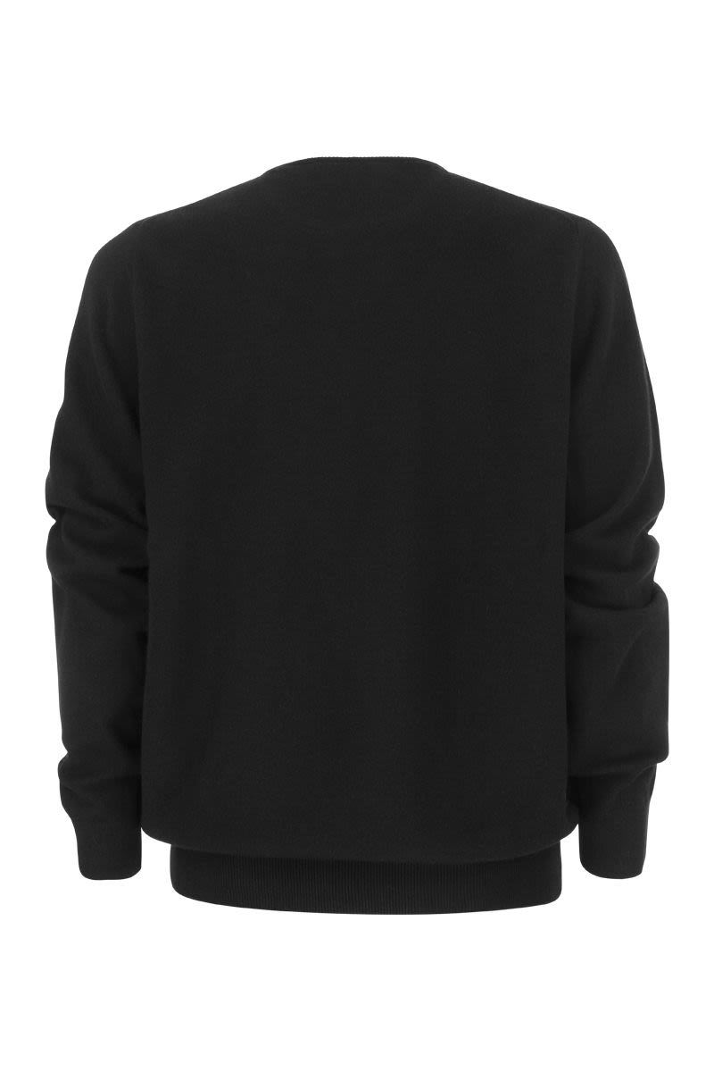 Crew-neck wool sweater - VOGUERINI