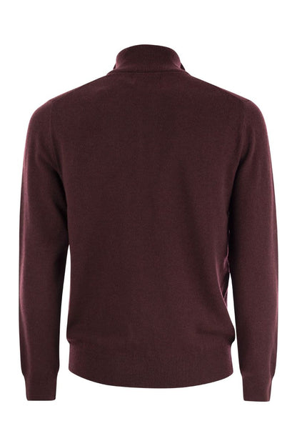 Wool pullover with half zip - VOGUERINI