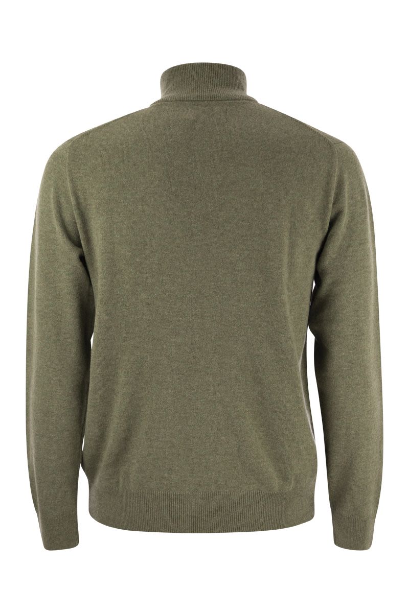 Wool pullover with half zip - VOGUERINI