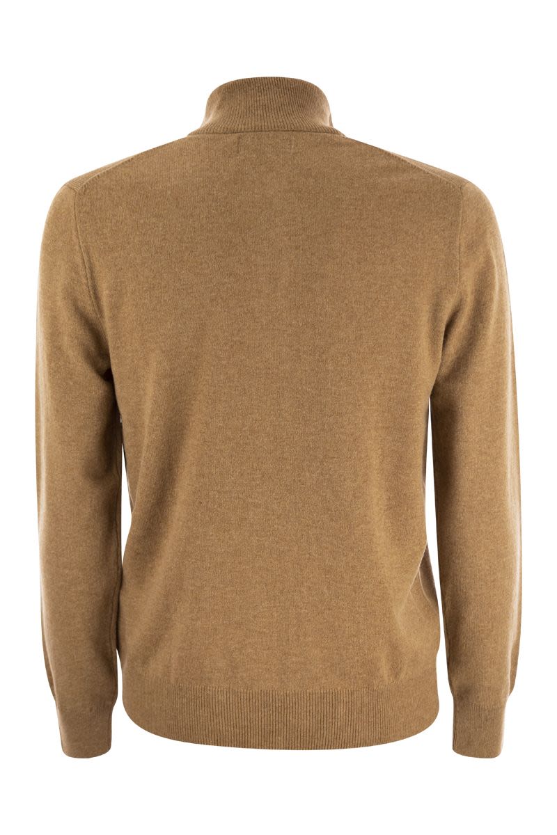 Wool pullover with half zip - VOGUERINI