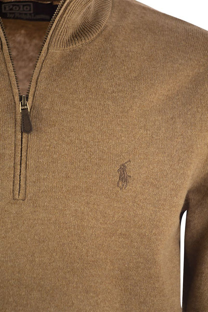 Wool pullover with half zip - VOGUERINI