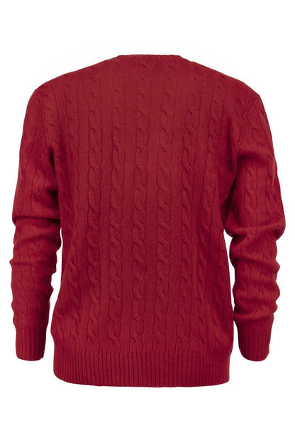 Wool and cashmere cable-knit sweater - VOGUERINI