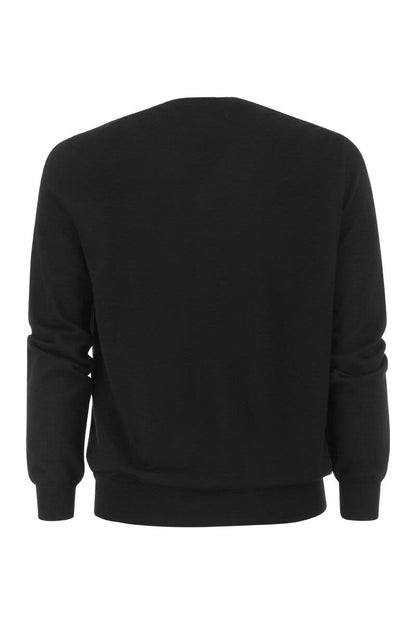 Crew-neck wool sweater - VOGUERINI