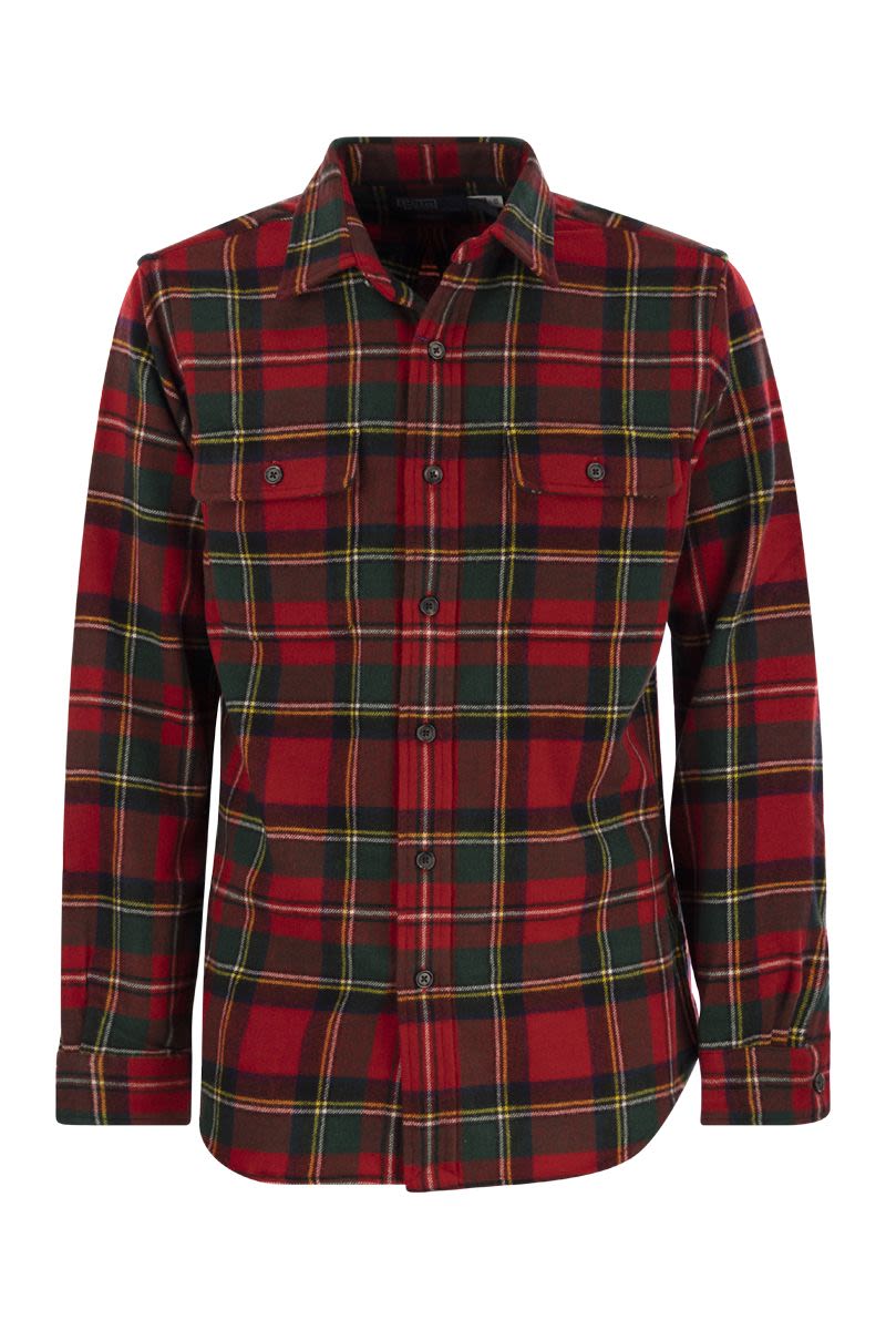 Checked wool shirt - VOGUERINI