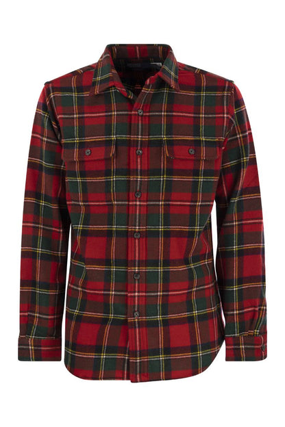 Checked wool shirt - VOGUERINI