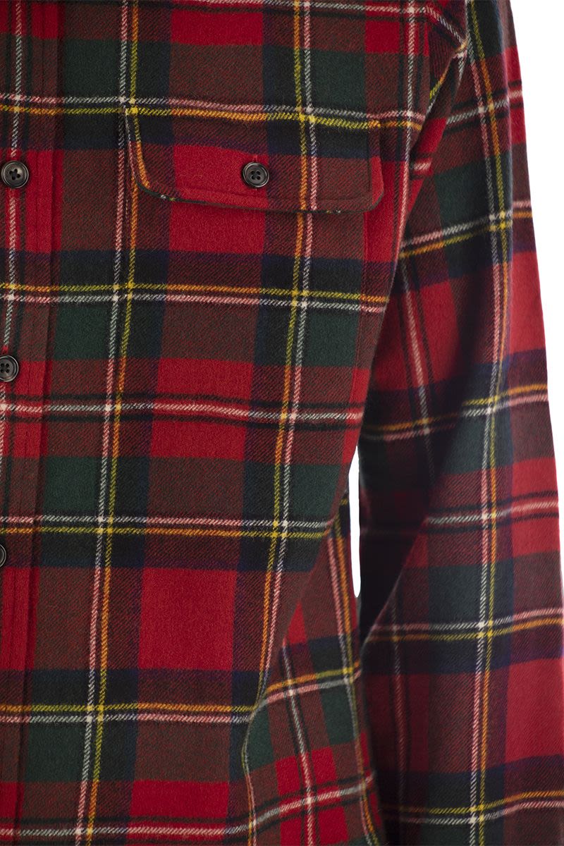 Checked wool shirt - VOGUERINI