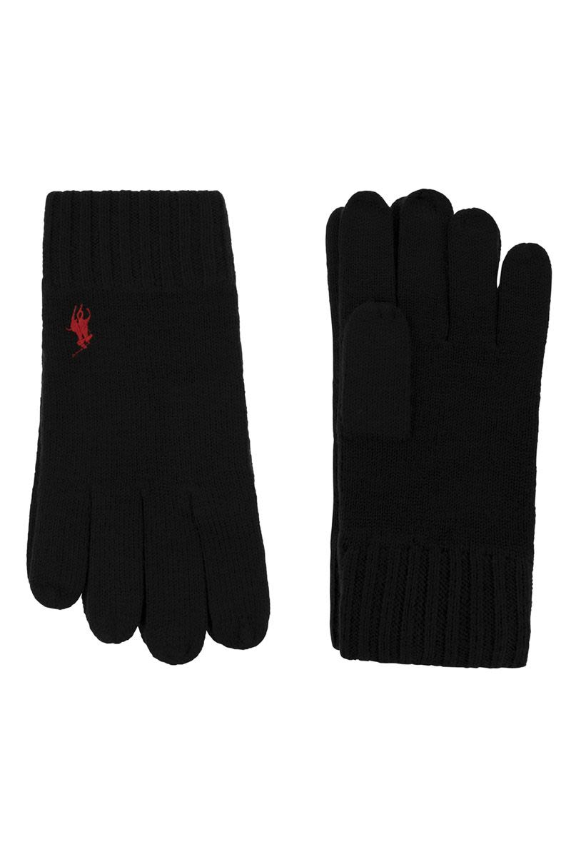 Knitted touch gloves with pony - VOGUERINI