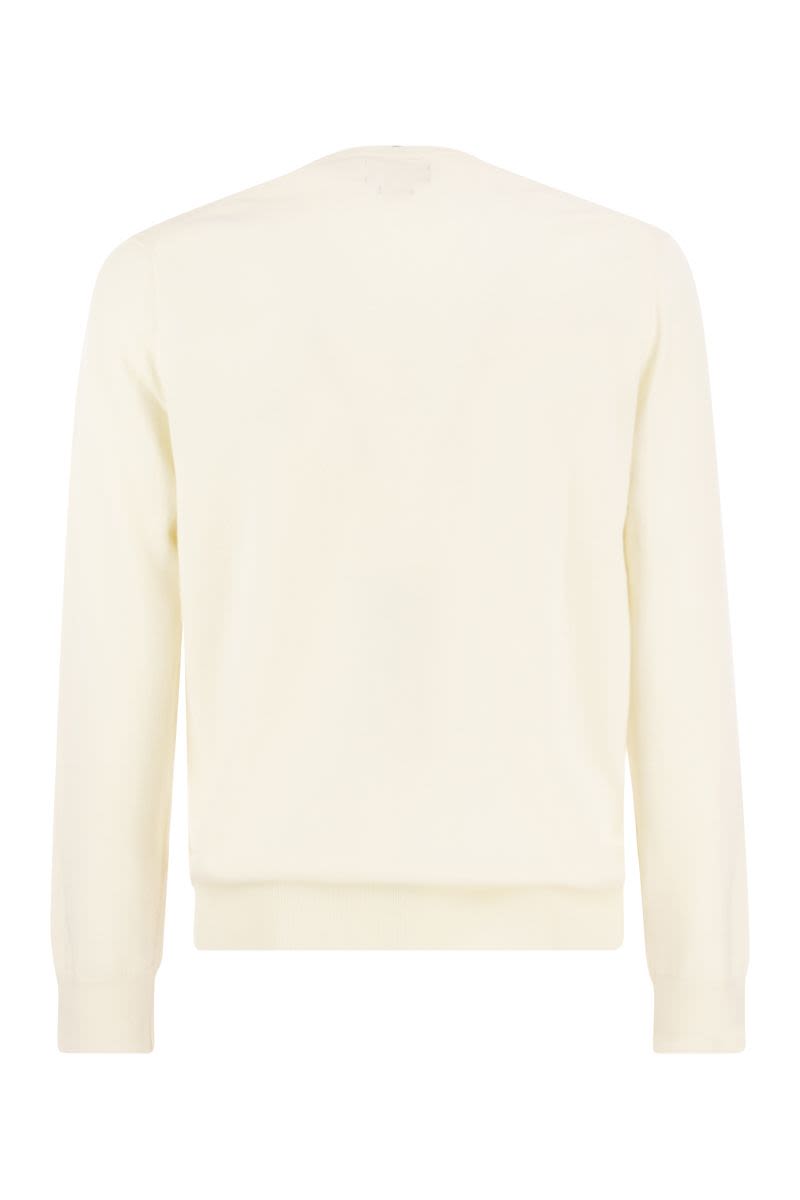 Crew-neck sweater in cotton - VOGUERINI