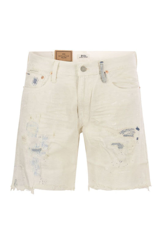 Denim 5-pocket bermuda shorts - VOGUERINI