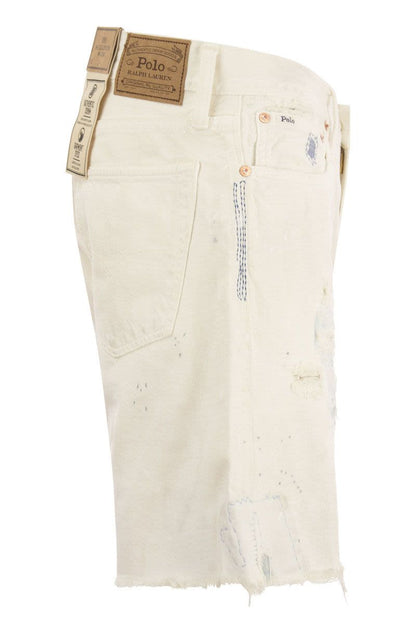 Denim 5-pocket bermuda shorts - VOGUERINI