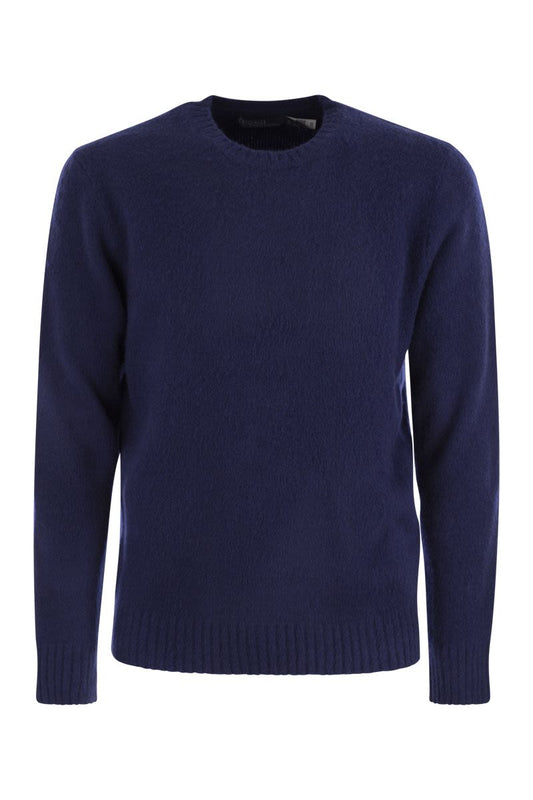 Crew-neck sweater in wool and cashmere - VOGUERINI