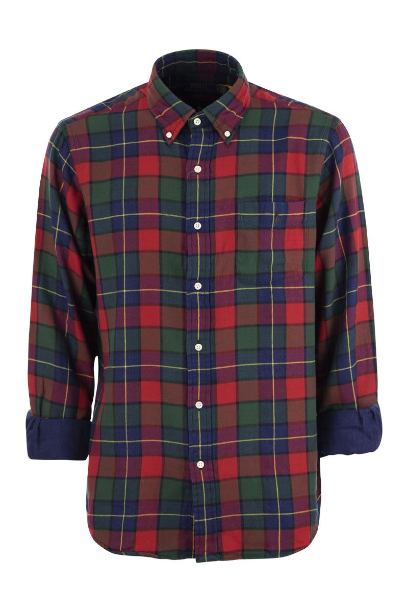 Custom-Fit Checked Shirt - VOGUERINI