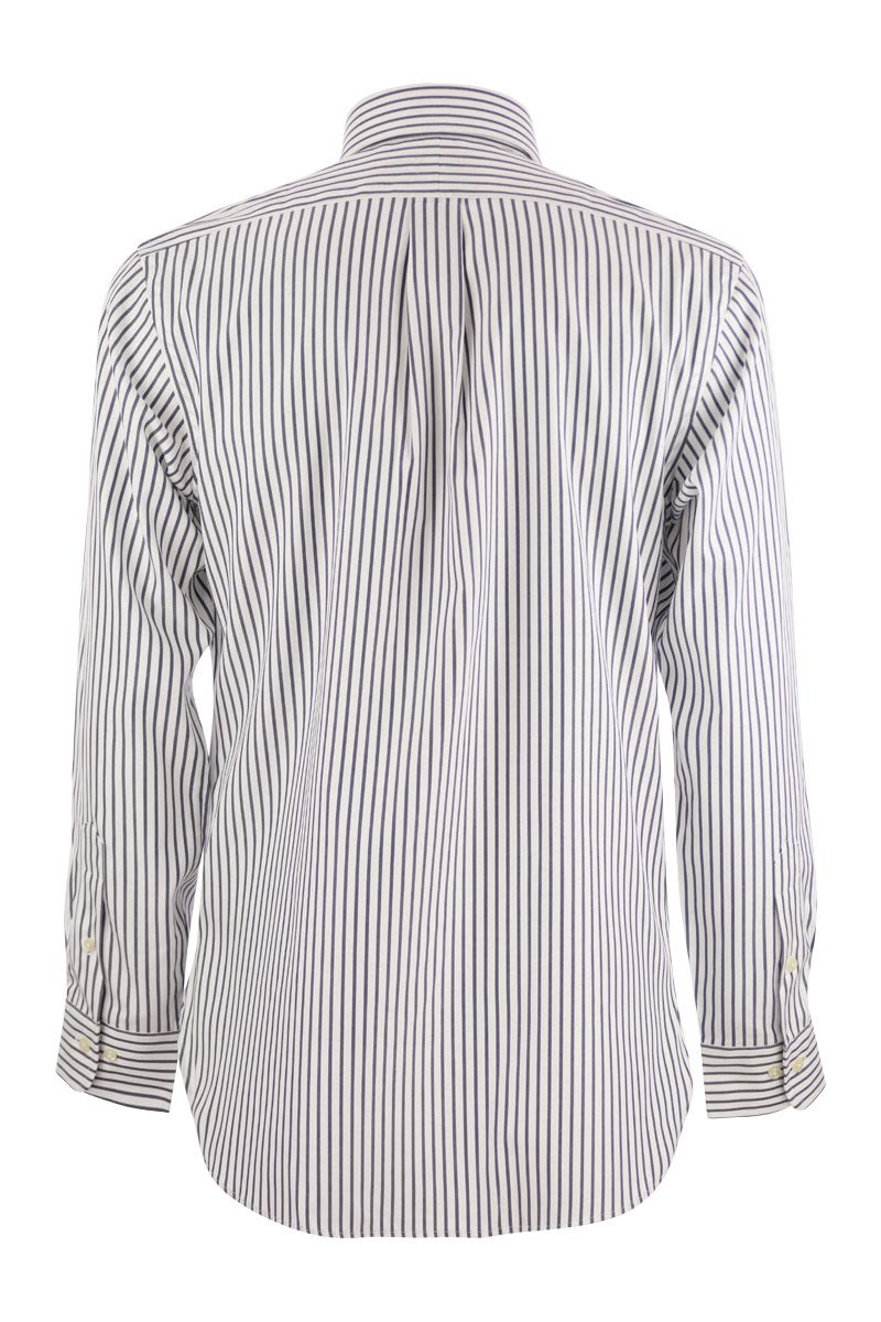 Custom-fit striped cotton shirt - VOGUERINI