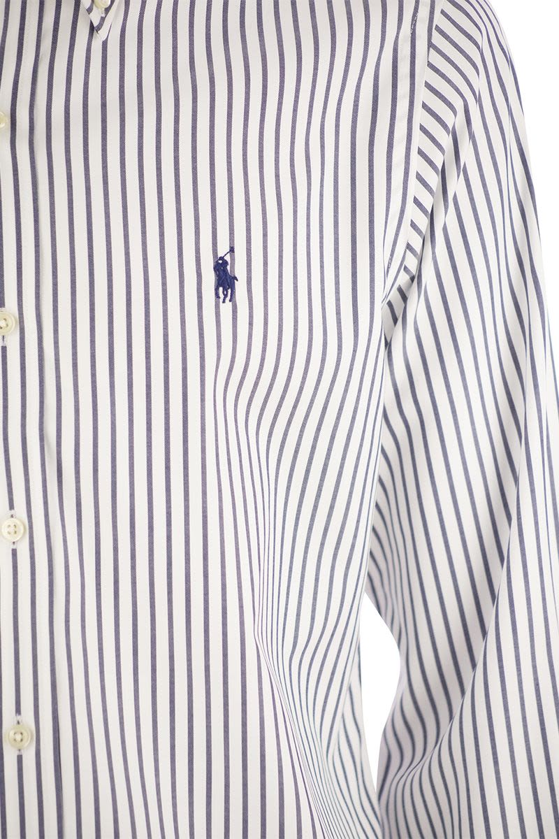 Custom-fit striped cotton shirt - VOGUERINI