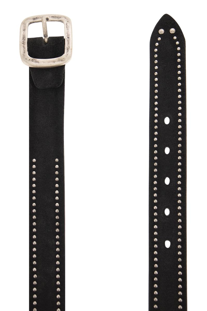 Studded leather belt - VOGUERINI