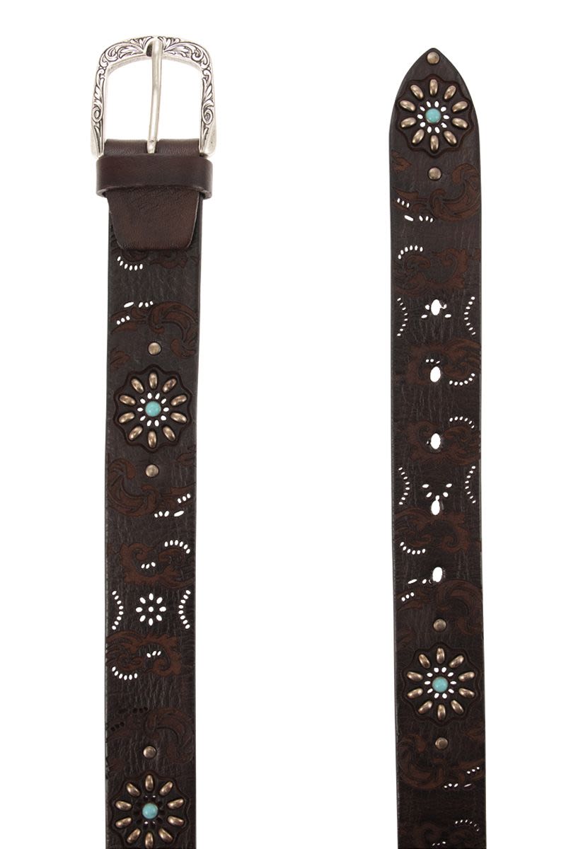 Dark brown belt - VOGUERINI