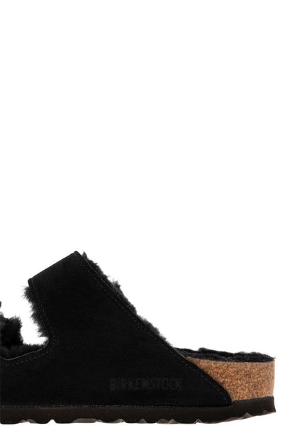 ARIZONA - Suede lamb fur slipper - VOGUERINI