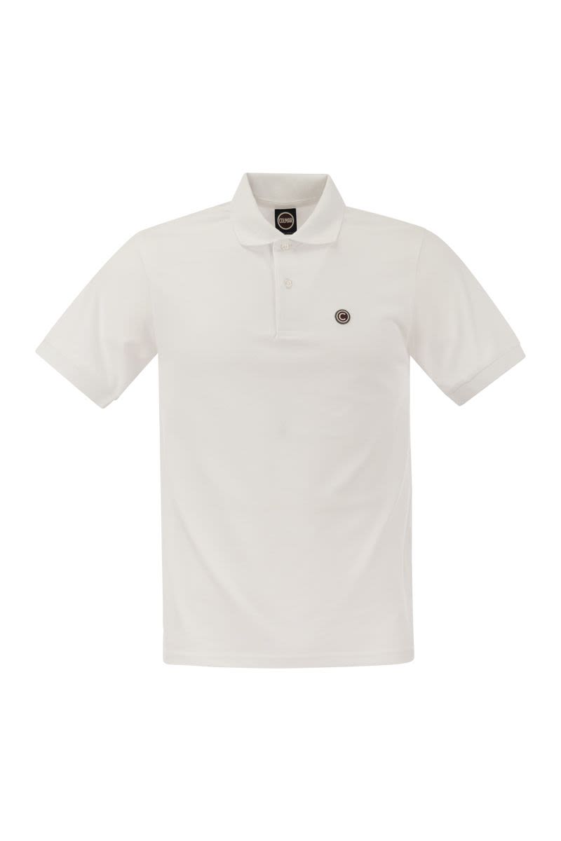 Pique polo shirt with ribbed edges - VOGUERINI