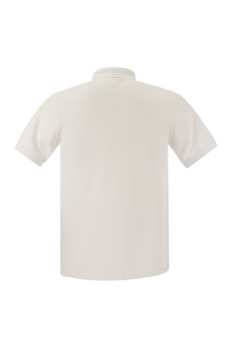 Pique polo shirt with ribbed edges - VOGUERINI