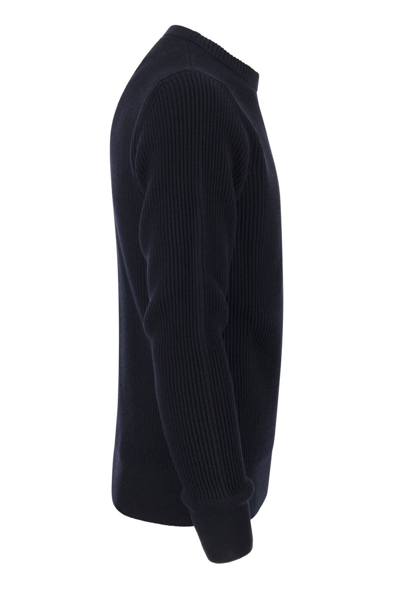 Ribbed wool sweater - VOGUERINI