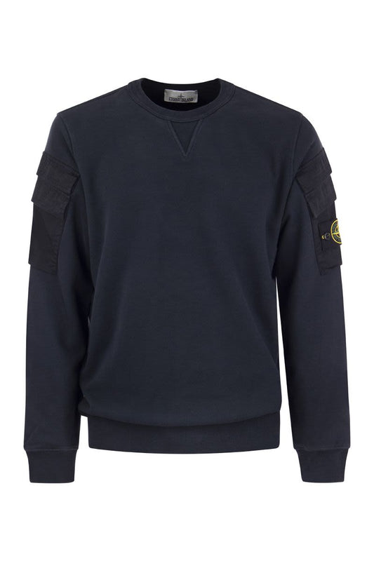 Crew-neck cotton sweatshirt - VOGUERINI