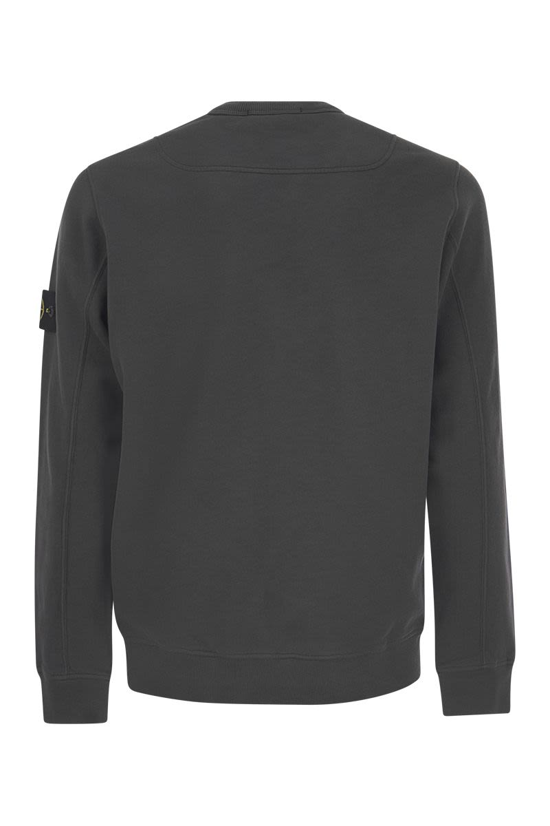 Crew-neck sweatshirt in frosted cotton - VOGUERINI