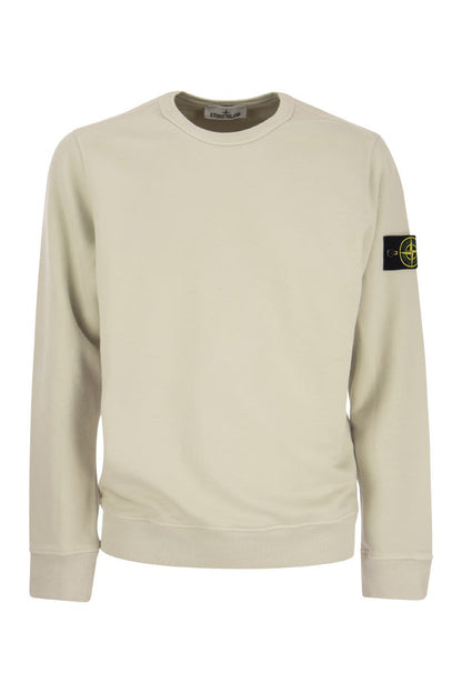 Crew-neck sweatshirt in frosted cotton - VOGUERINI