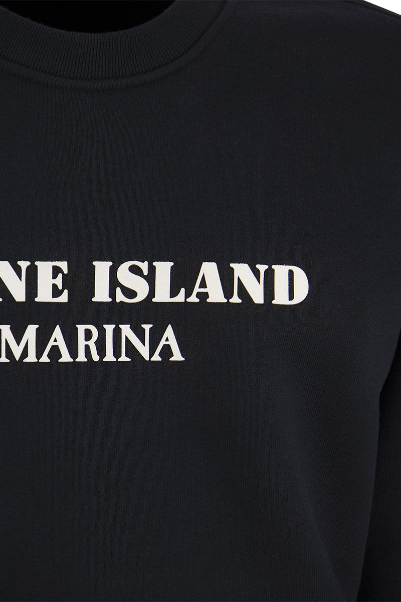 Crew-neck sweatshirt with inscription - VOGUERINI