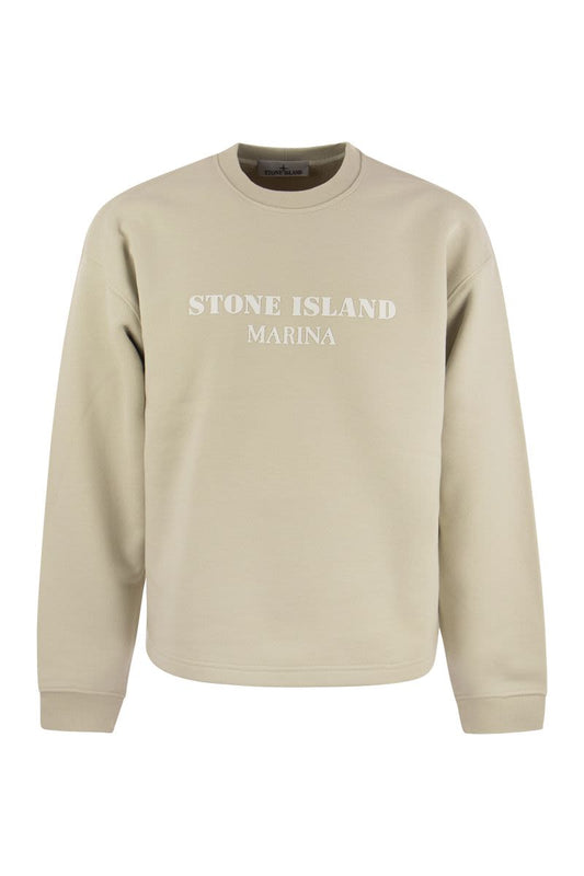 Crew-neck sweatshirt with inscription - VOGUERINI