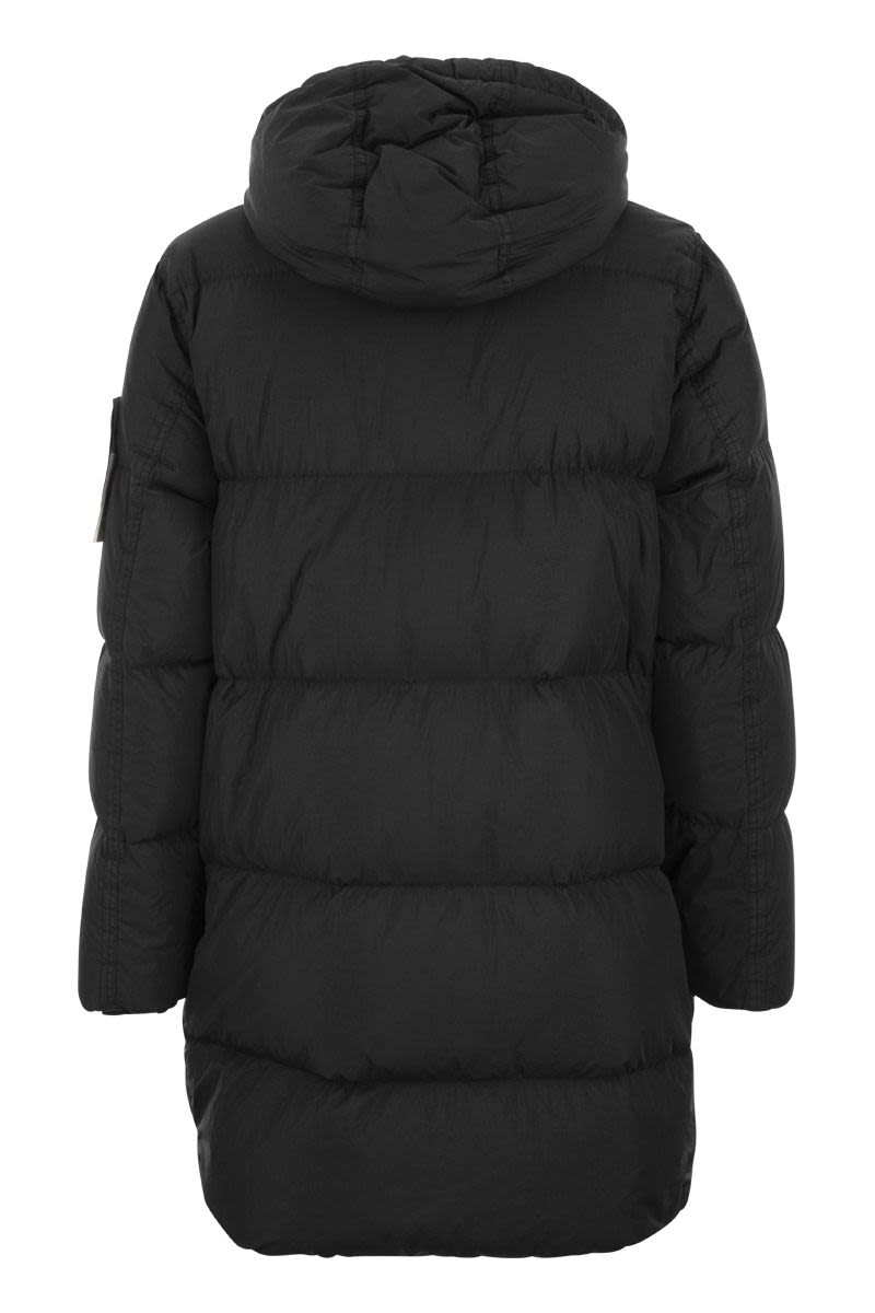 Parka with feather hood - VOGUERINI