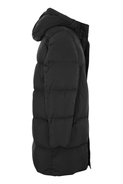 Parka with feather hood - VOGUERINI