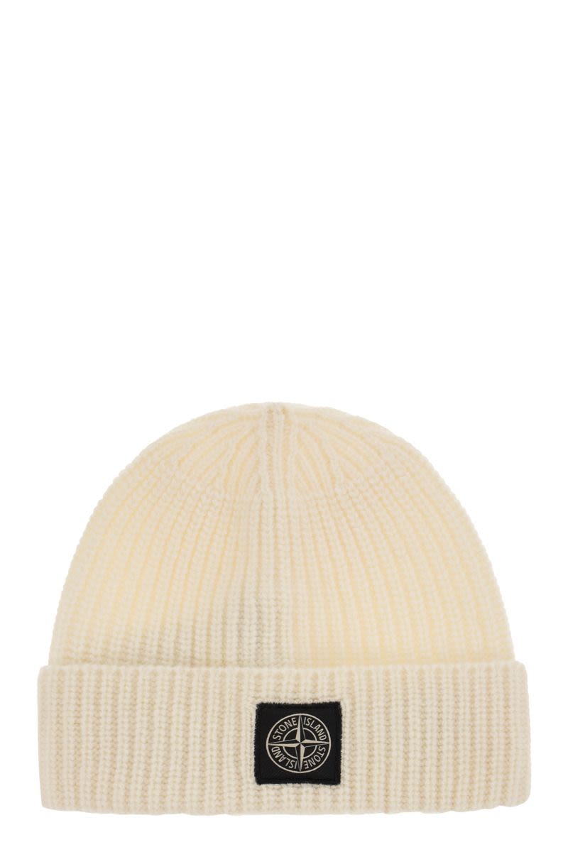 Virgin wool cap with logo - VOGUERINI