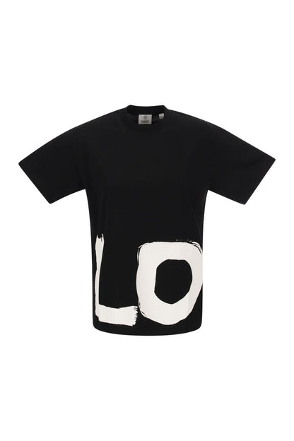 CARRICK - Love Print Cotton Oversized T-shirt - VOGUERINI