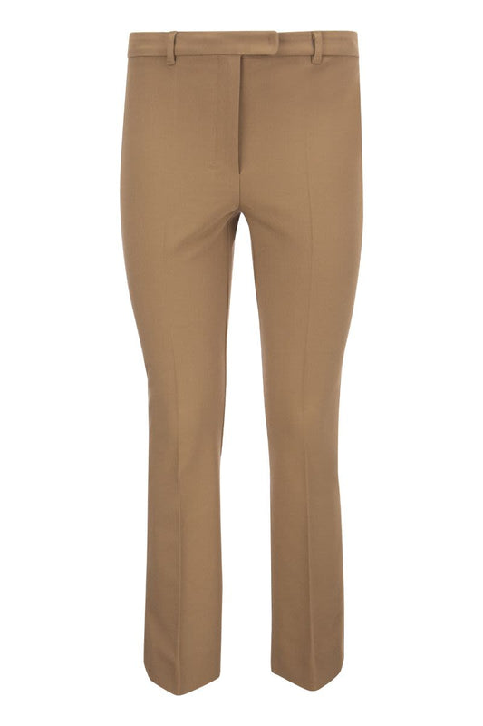 FATINA - Cotton and viscose trousers - VOGUERINI