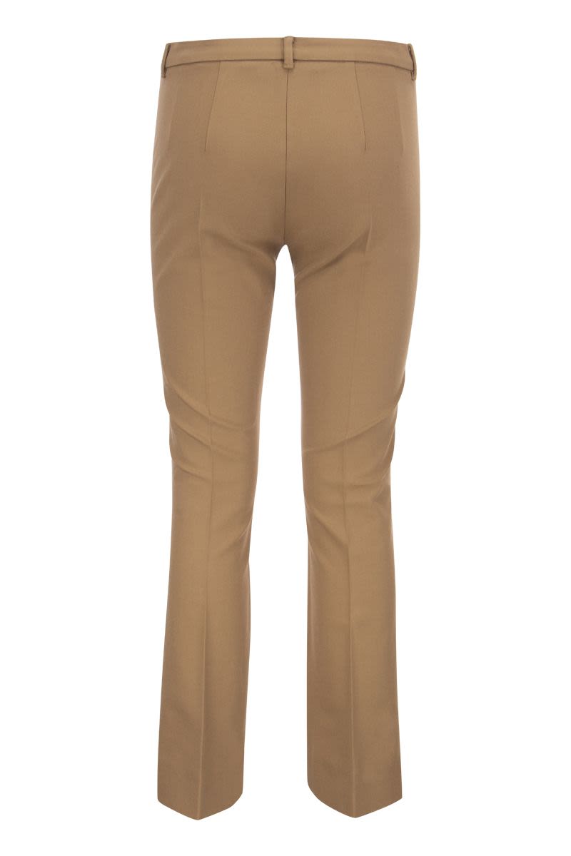 FATINA - Cotton and viscose trousers - VOGUERINI