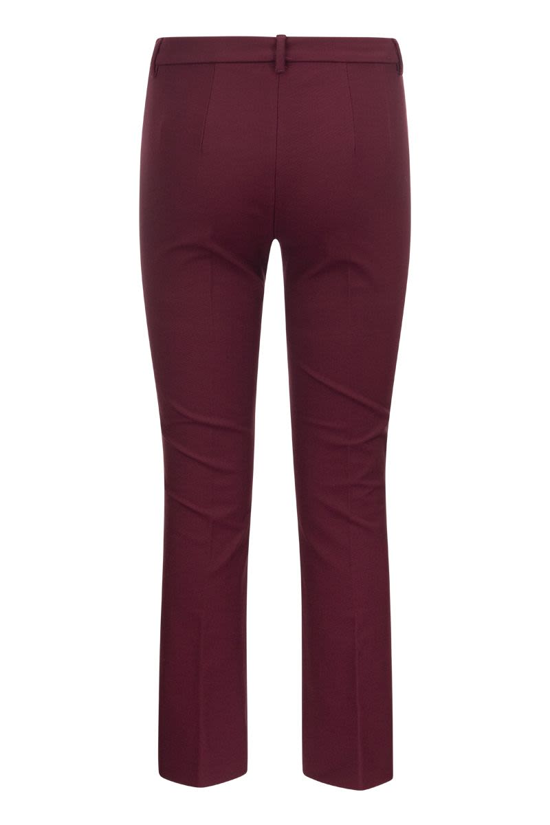 UMANITA - Stretch cotton blend Trousers - VOGUERINI